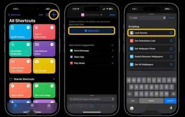 清河门苹果14锁屏维修店分享iPhone14升级iOS16.4后如何创建锁屏快捷方式 